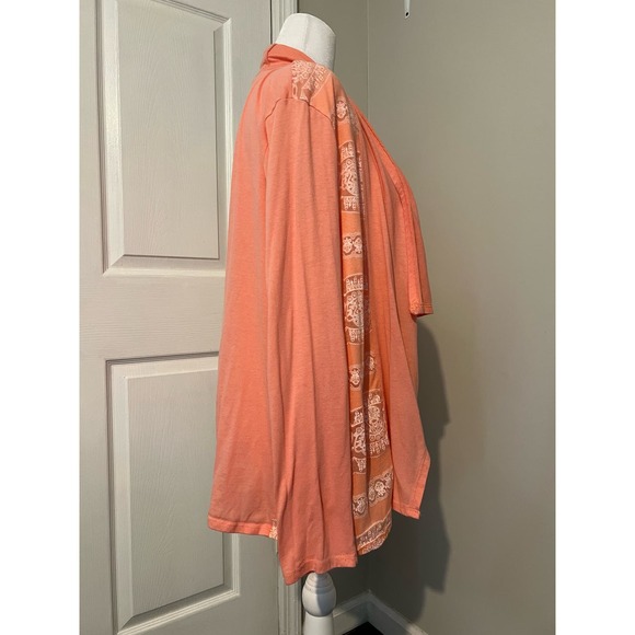 FEMME By Tresics Women's Cardigan Open Waterfall Front Long Sleeve Size Large - Picture 4 of 8